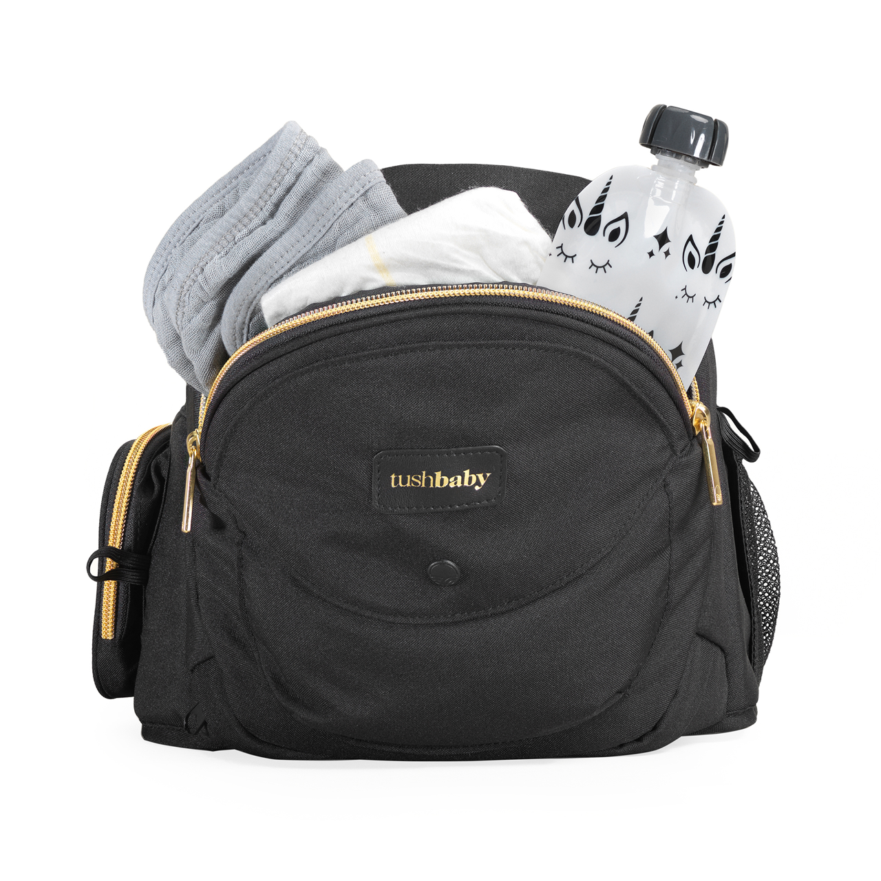 Tushbaby Hip Carrier Black & Gold
