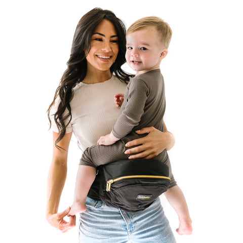 Tushbaby Hip Carrier Black & Gold